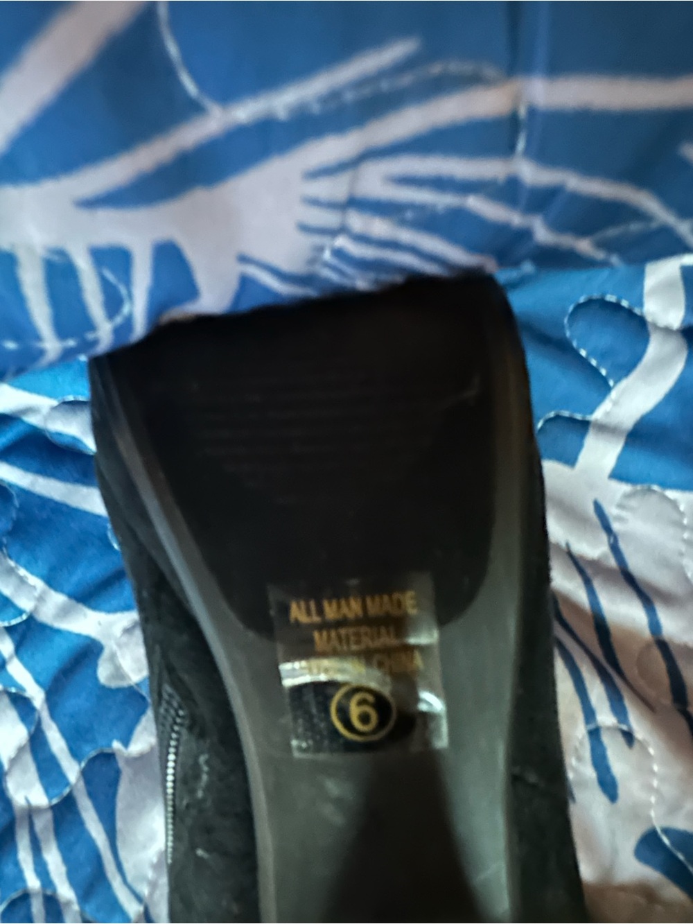 Black Women's Slip-On Shoe Size 6 - All Man Made Material